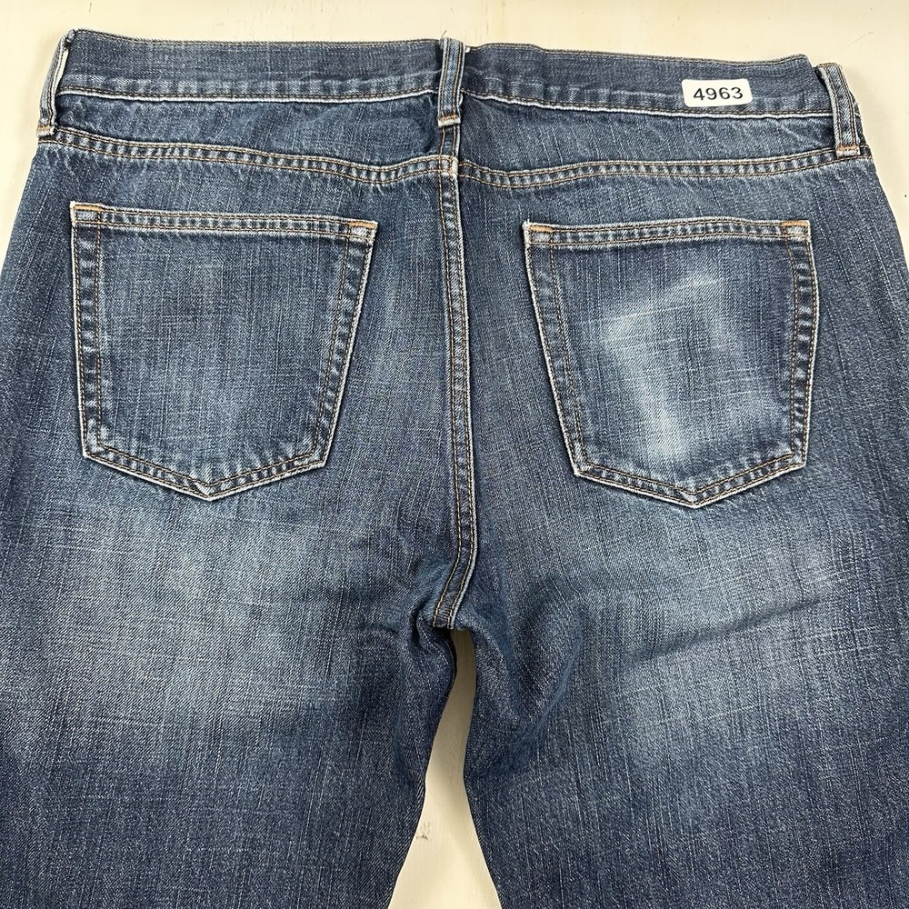 Y2K Old Navy‎ Boot Cut Jeans Mens 34x30 denim 100% cotton Blue Medium Wash